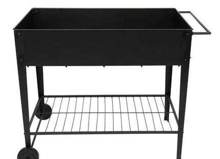 Mobile Metal Raised Garden Bed Cart With Legs For Outdoor House Patio