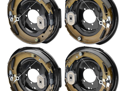VEVOR Electric Trailer Brake Assembly, Pairs Self-Adjusting Electric Brakes Kit For 7000 Lbs Axle, 5-Hole Mounting, Backing Plates For Braking System Part Replacement