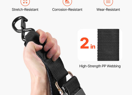 Retractable Ratchet Straps Tie Down Straps 2 In X 2 Ft For Boat  2 Pack